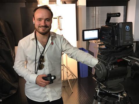 Valentin Alt testing a camera